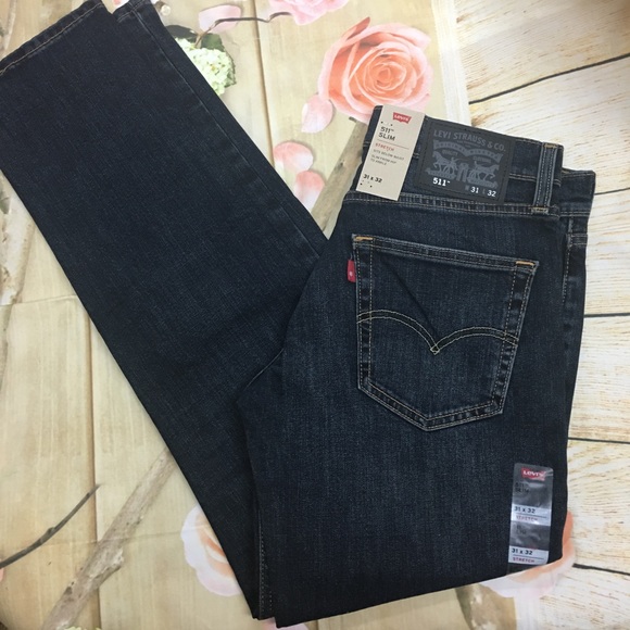 ⬇️Mens Levi's 511 slim stretch jeans sz 31x32 - Picture 3 of 5